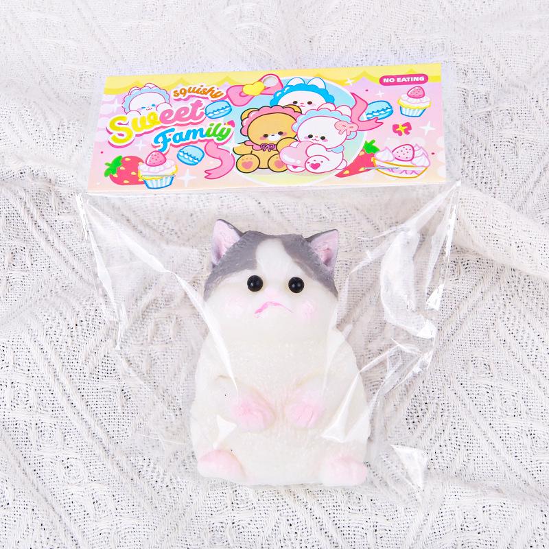 

Сквіші 3D Кошеня Іграшка для зняття стресу - Милий, Чарівний, Повільного відновлення TPR Іграшка-стискалка 130g