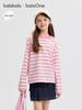 Balabala Kids' Quick-Dry Long-Sleeve Cotton T-Shirt (Boys & Girls) - 2025 Autumn Base Layer