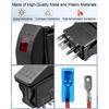308-1062 5Pin Rocker Switch ON-Off-ON 12V 20A / 24V Fit for Onan Cummins RV | Maintained Latching, 12V 20A / 24V 10A, Remote Start Switch Fit for