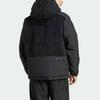 Adidas City Escape Insulation Comfortable Sports Casual Loose Warm Spliced Fleece Jacket Men Jacket Black IS9053