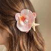 Sweet Design Orchid Flower Hairpin Vintage Resin Starfish Hair Clip  Women Accessories