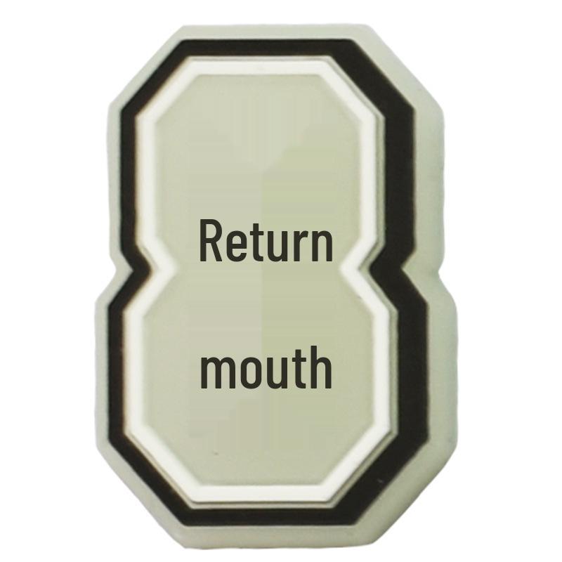 Luminous Letter Series Clog Charms: PVC Soft Rubber Shoe Flowers and Buckles