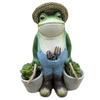 Funny Frogs Garden Statue Resin Frog Potted Ornament Creative Frog Succulent Flower Pot for Indoor Outdoor Decor