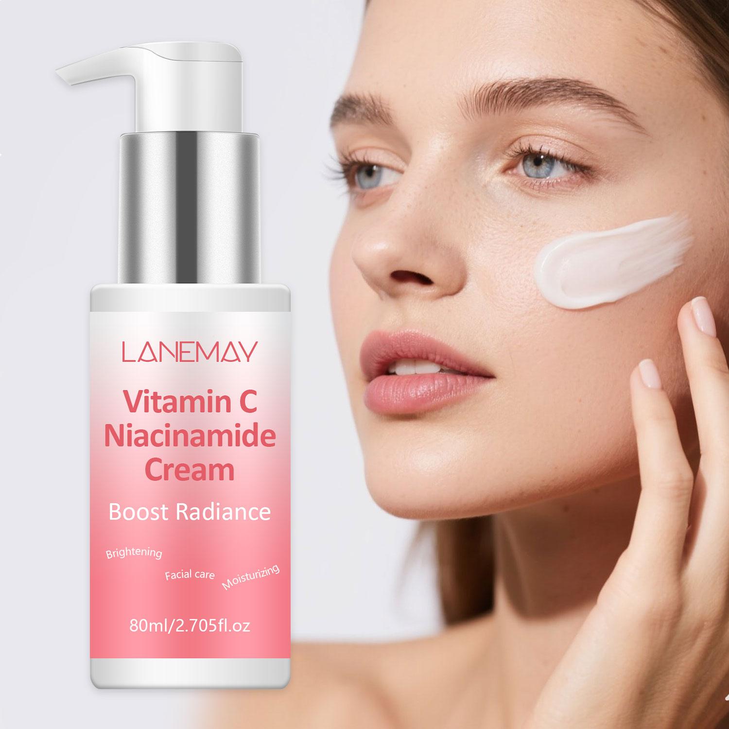 Vitamin C Niacinamide Cream-Deep Hydration, Brightens Skin-Immproves Skin s Resiliency-80ml