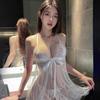 Plus Size Women's Transparent Lace Sleepwear - Sexy, Easy-Remove, Tempting