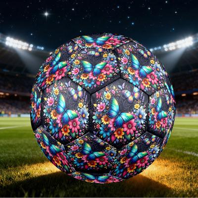 1pc Butterfly Garden Size 5 Soccer Ball Professional Lightweight Durable Match Training Football Indoor &Outdoor Sports BallTraining Ball Y20