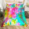 Boho Psychedelic Bedding Set for Girls Women Colorful Tie Dye Duvet Cover Stain Resistant Rainbow Bohemian Gypsy Bedspread Cover