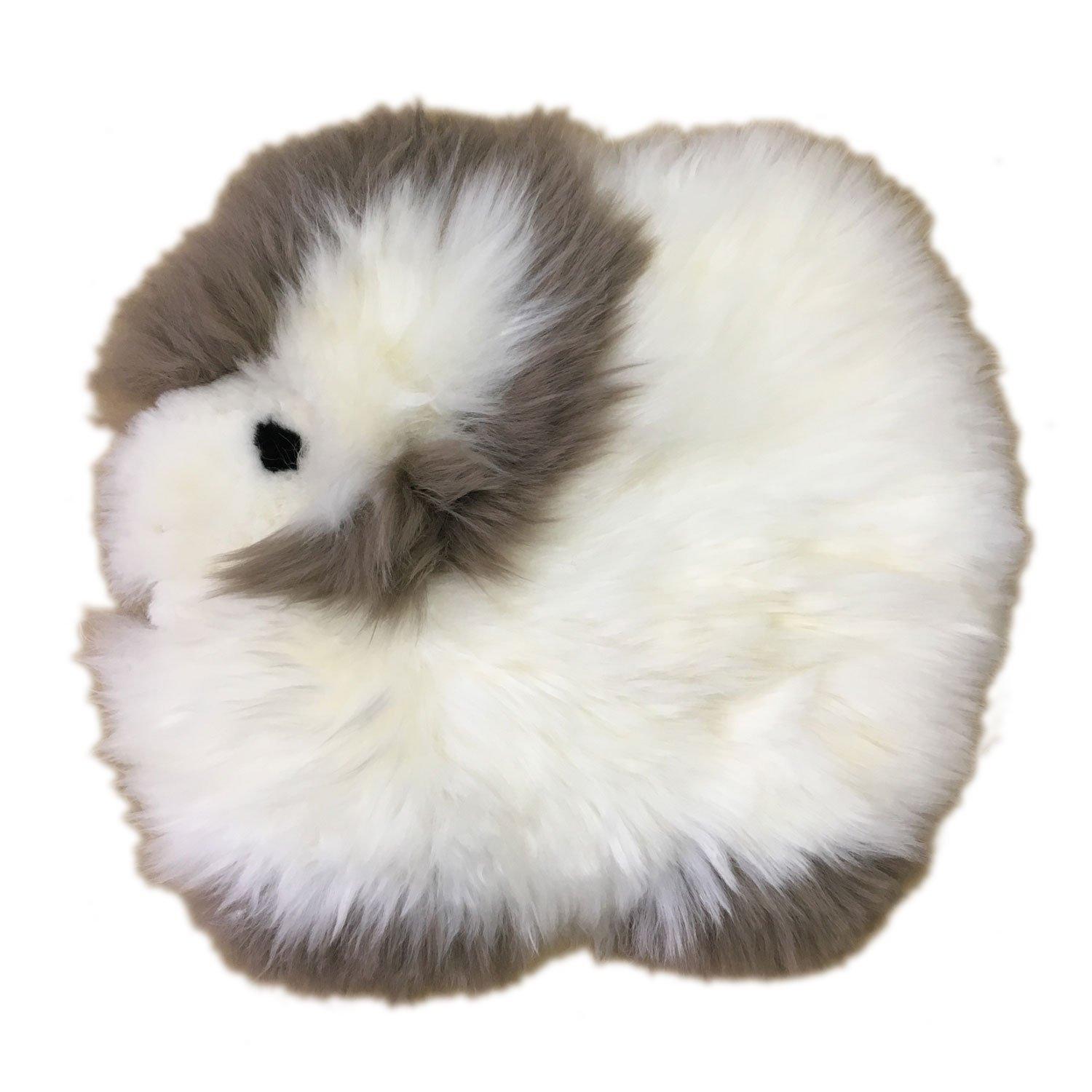 

Fluffy and long-haired sheepskin cushion, cute sheep-shaped cushion MCR35-BR