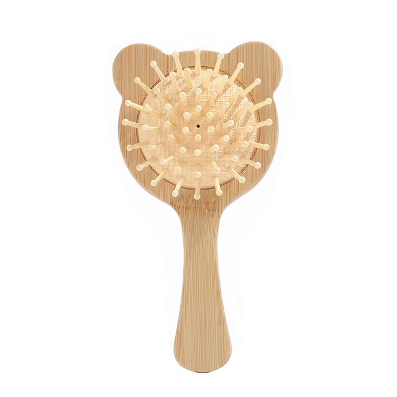 

Bamboo Wood Bear Massage Mini Detangling Comb