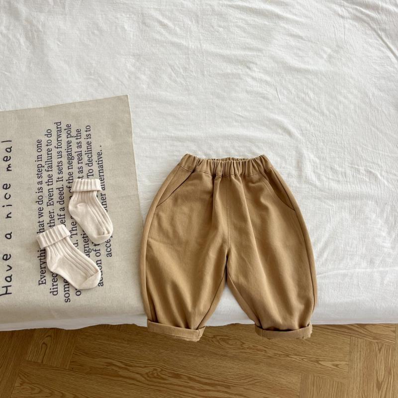 New Boys' Spring & Autumn Carrot Pants - Fashionable Casual Straight-Leg Trousers for Infants & Toddlers