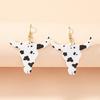 Exaggerated Acrylic Cow Earrings: Creative & Bold Niche Design