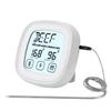 Digital Food Thermometer, BBQ Grill Mt Thermometer with Timer, 9 Preset Modes, 5 Doneness Levels, Temperature Alarm, Backlight, Magnetic Base