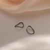 2024 Women's Minimalist Irregular Hoop Earrings - High-End Niche Design Jewelry