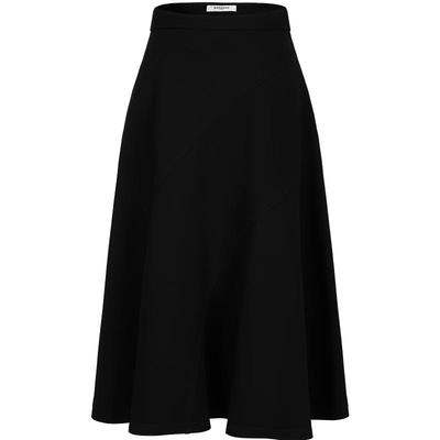 JOOZZY ANNACOLL Elegant Asymmetric Knit A-line Midi Skirt