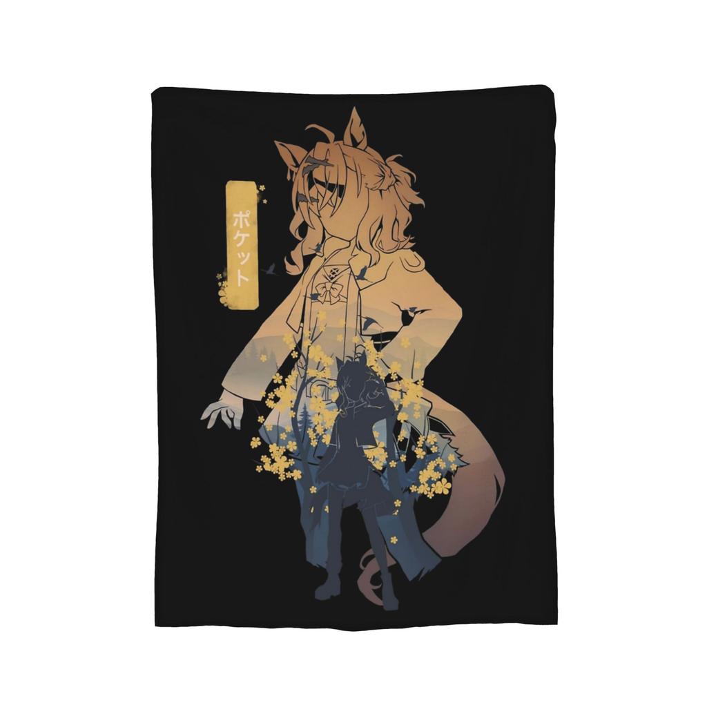 TM Opera O Uma Musume Anime Blankets Flannel Summer Multifunction Super Soft Throw Blankets for Sofa Outdoor Quilt