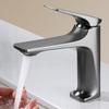 Brass Core Modern Bathroom Sink Faucet Single Handle Deck Mounted Wash Basin Water Tap Hot And Cold Mixer