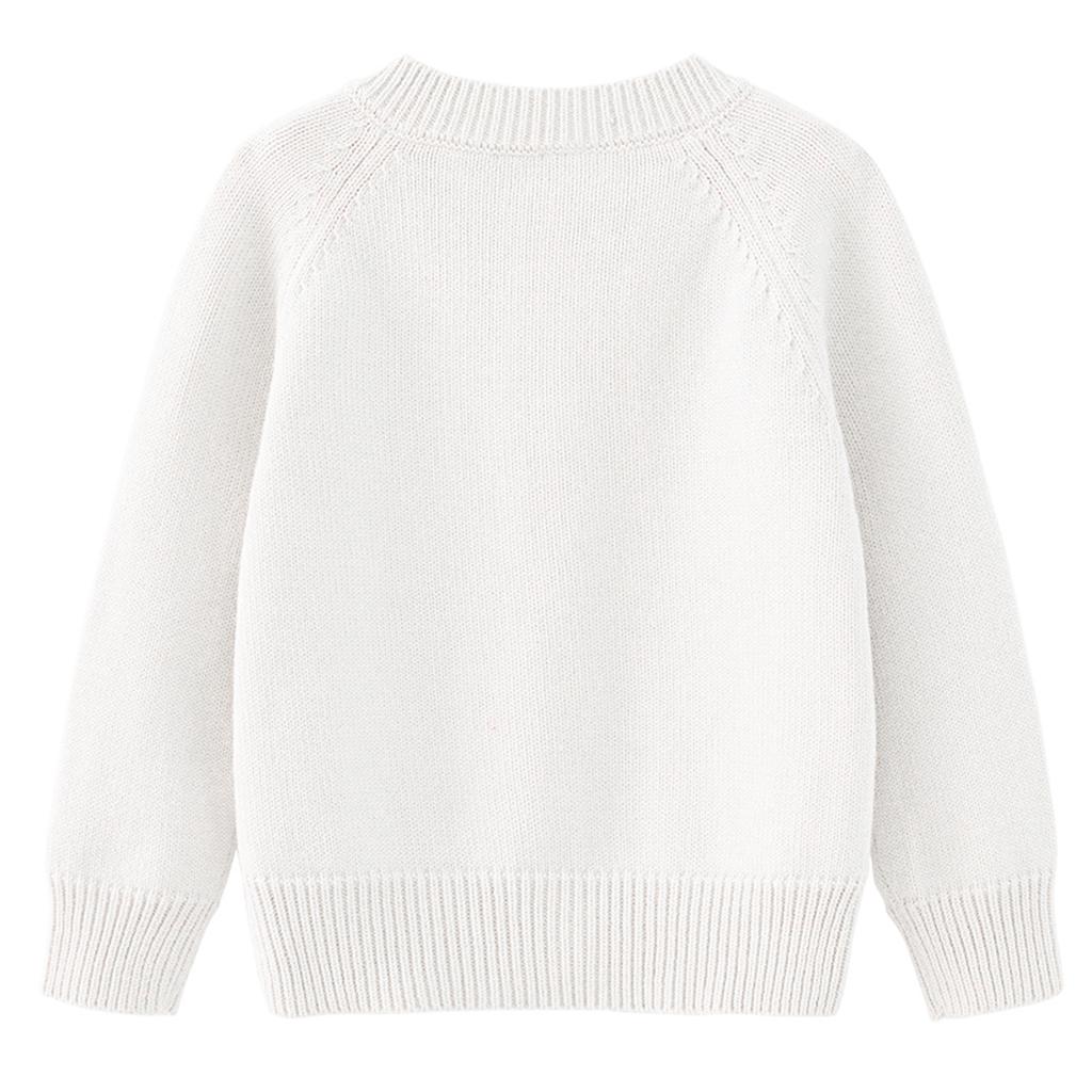 Kinder Mode Lässiger Strickcardigan Langarm Top