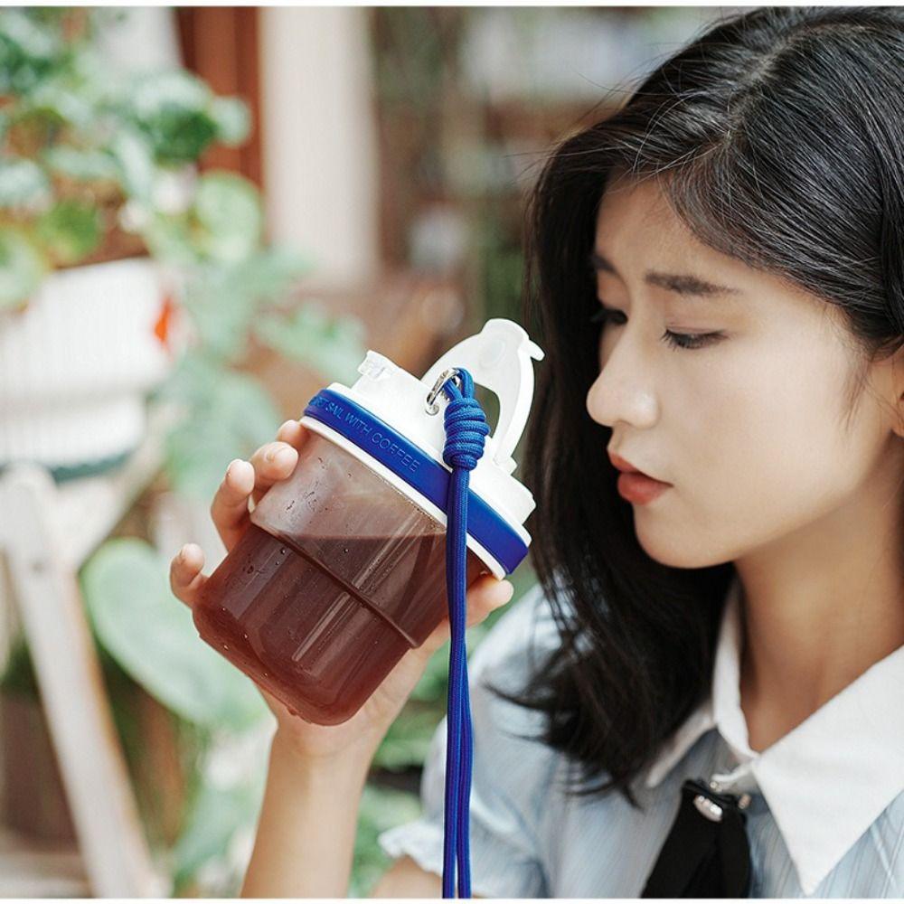 Tea Infuser Tritan Cold Brew Cup Airtight Lid Ice Cool Design Travel Mug 530ml Leak-Proof Bottle Leakproof Teacup Barista Gifts
