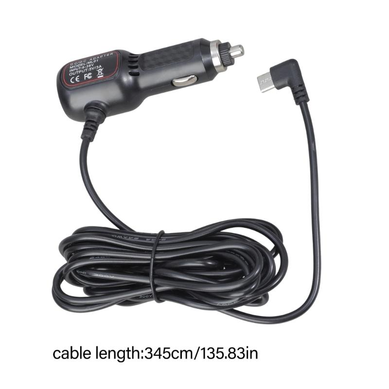 12V 24V Araç Şarj Cihazı Otomatik Güç Kaynağı Kablosu 5V 3A USB C'den Araç Soketine Erkek Fiş Kablosu Cep Telefonu Dizüstü Bilgisayar İçin