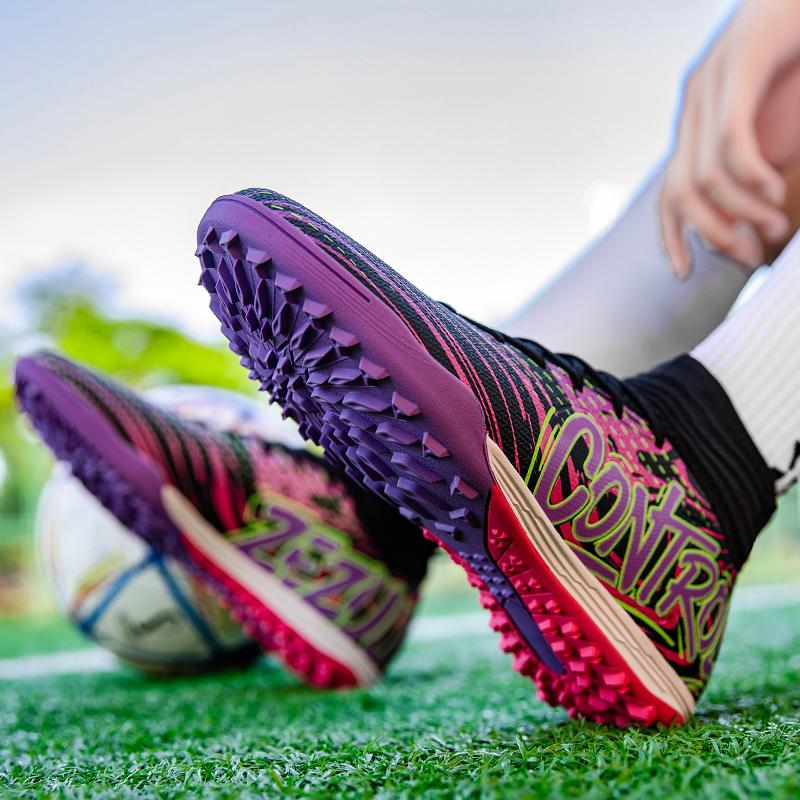 Men New TF Football Boots Sneakers Society Tenis Comfortable Match Male Soccer Shoes Turf Top Quality Football Shoes Indoor Fast