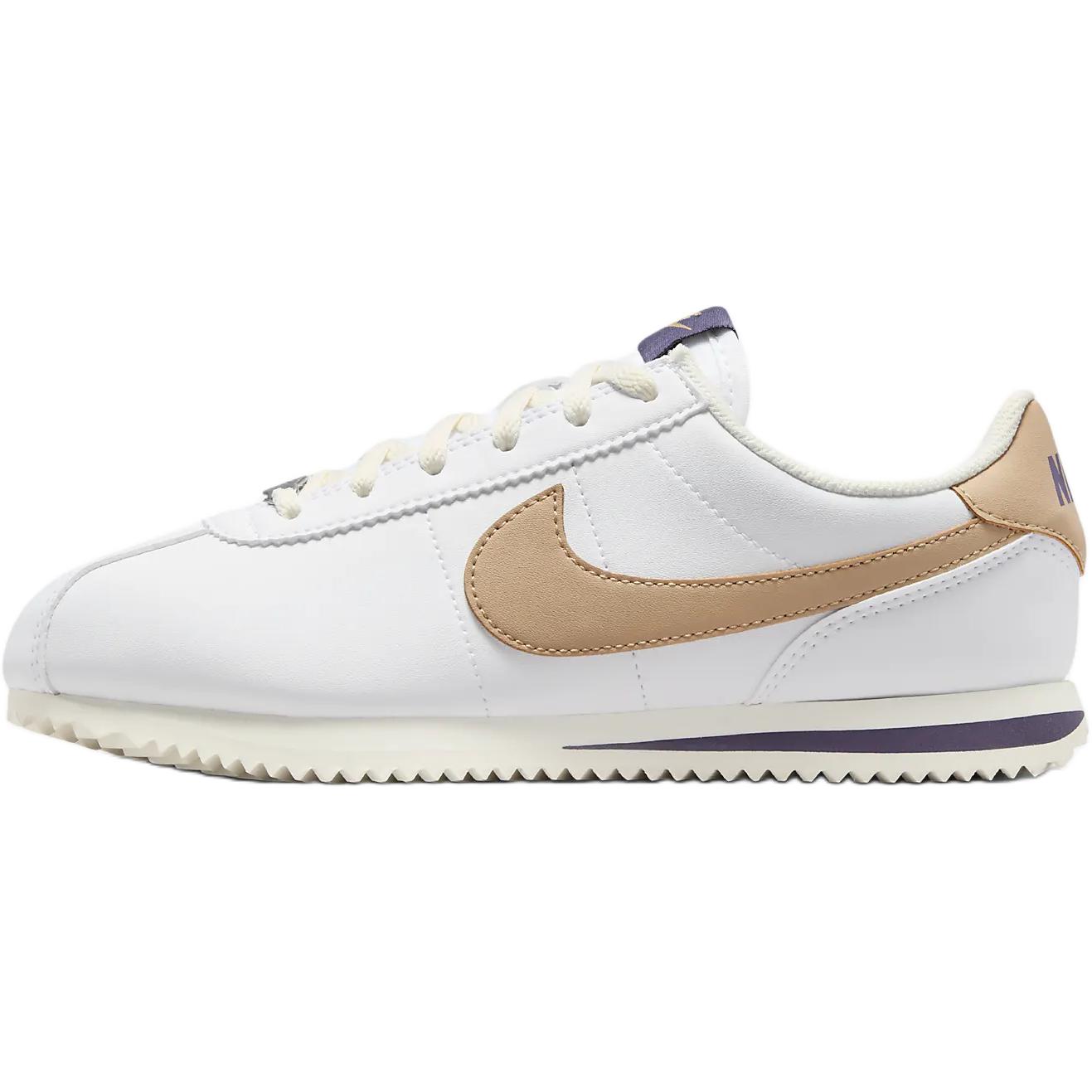 Nike Cortez GS White Dark Raisin Pale Ivory Hemp DM0950-110 37.5