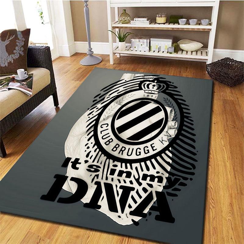 Club Brugge KV Carpet Rug for Living Room Bedroom Home Sofa Decoration,Kids play Non-slip Floor Mat
