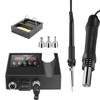 8898 Dual Digital Display Hot Air Gun & Electric Soldering Station, 110V/220V, 2-in-1 SMT Desoldering Tool.