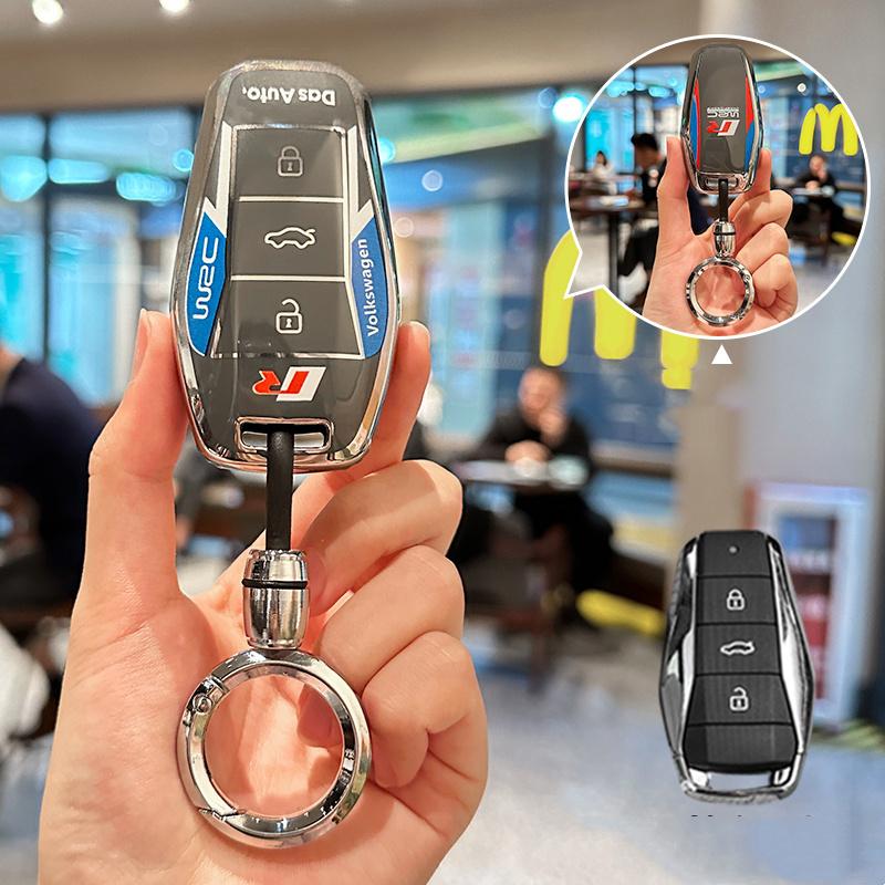 For VOLKSWAGEN TPU Car Key Cover Remote Control Fob Shell Case Keychain Holder Auto Accessories For JAC VW SOL E10X QX X8 E50 X6