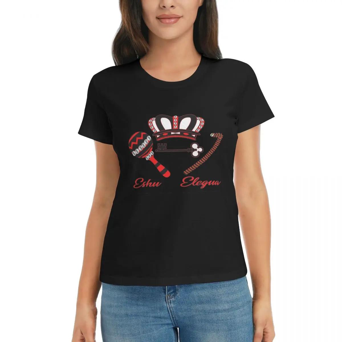 

Women TShirt Eshu Eleggua Crown Summer Short Sleeve Tees Round Neck Cotton T Shirts Clothes Tops Streetwear 4XL
