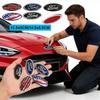 ABS for Kuga Escape Mustang Focus Ranger Fiesta Edge Mondeo Fusion Car Front Logo Rear Trunk Emblem Sticker Accessories