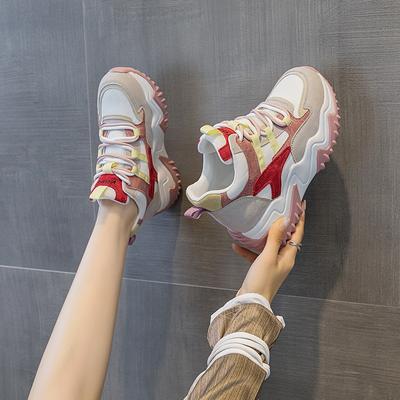 Herbst neue Samt Thermoschuhe Damen Freizeit Vielseitige Sportschuhe Street Style Erhöhende Schuhe Damenschuhe