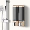 Double Head Single Triple Hotel Manual ABS Plastic Wall Mounted Shampoo and Shower Gel Box Hand Press Out Liquid Soap Dispenser