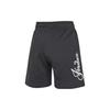 Jordan Alphabet Print Mid-Waist Drawstring Shorts Women Bottoms Black DZ3388-010