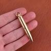 High-End Retro Brass Bullet Keychain Pen – Portable, Creative Ballpoint for Students and Parties