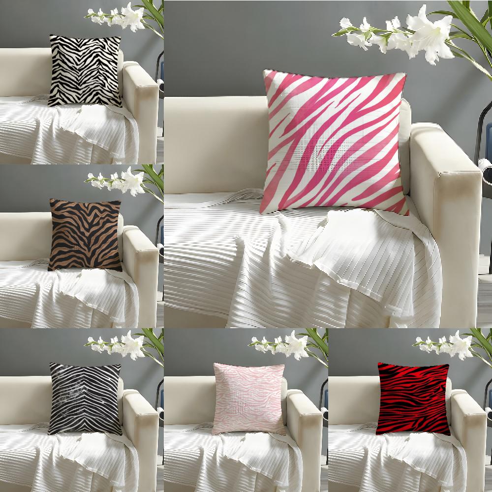Wild Fashion Zebra Stripes Pillow Case linen pillow case sofa home decor cushion cover cushion cove
