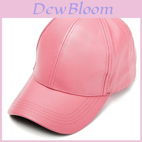 Stylish Unisex Women Soft Faux Leather Baseball Cap Adjustable Outdoor Sports Hat