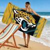 Jacksonville Jaguars Print Beach Towel, Large Soft Quick Dry Towel for Beach Camping Swimming