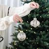 9pcs 8cm Christmas Hanging Balls Transparent Christmas Tree Pendant  New Year