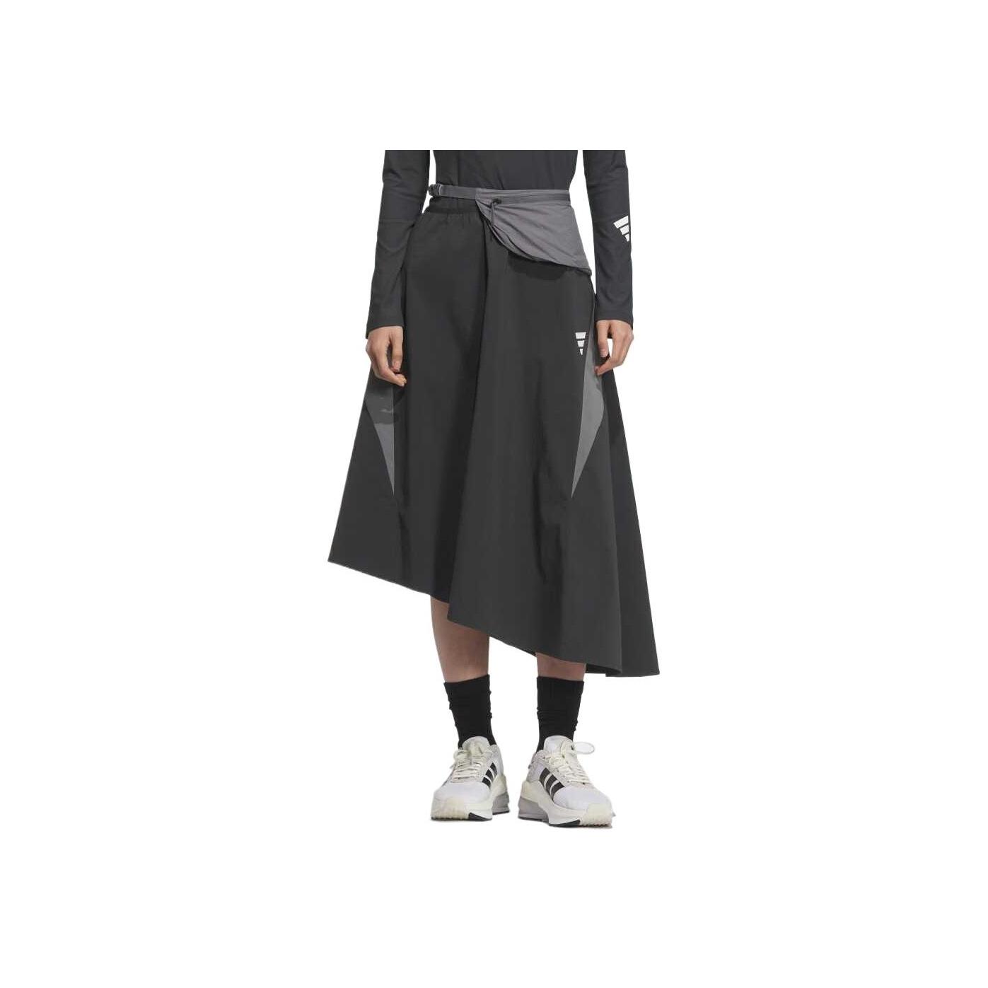 

Adidas SS25 Модный Удобный Дышащий Легкий Повседневный Длинная Юбка Женские юбки Угольно-черный JW9092 M