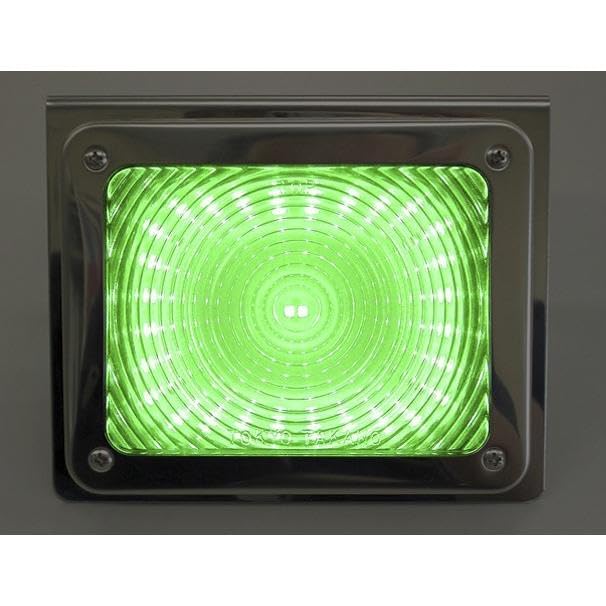 ATS LED Exhaust Brake Light (Green Lens/Clear) Stayless 24V 1 Pcs