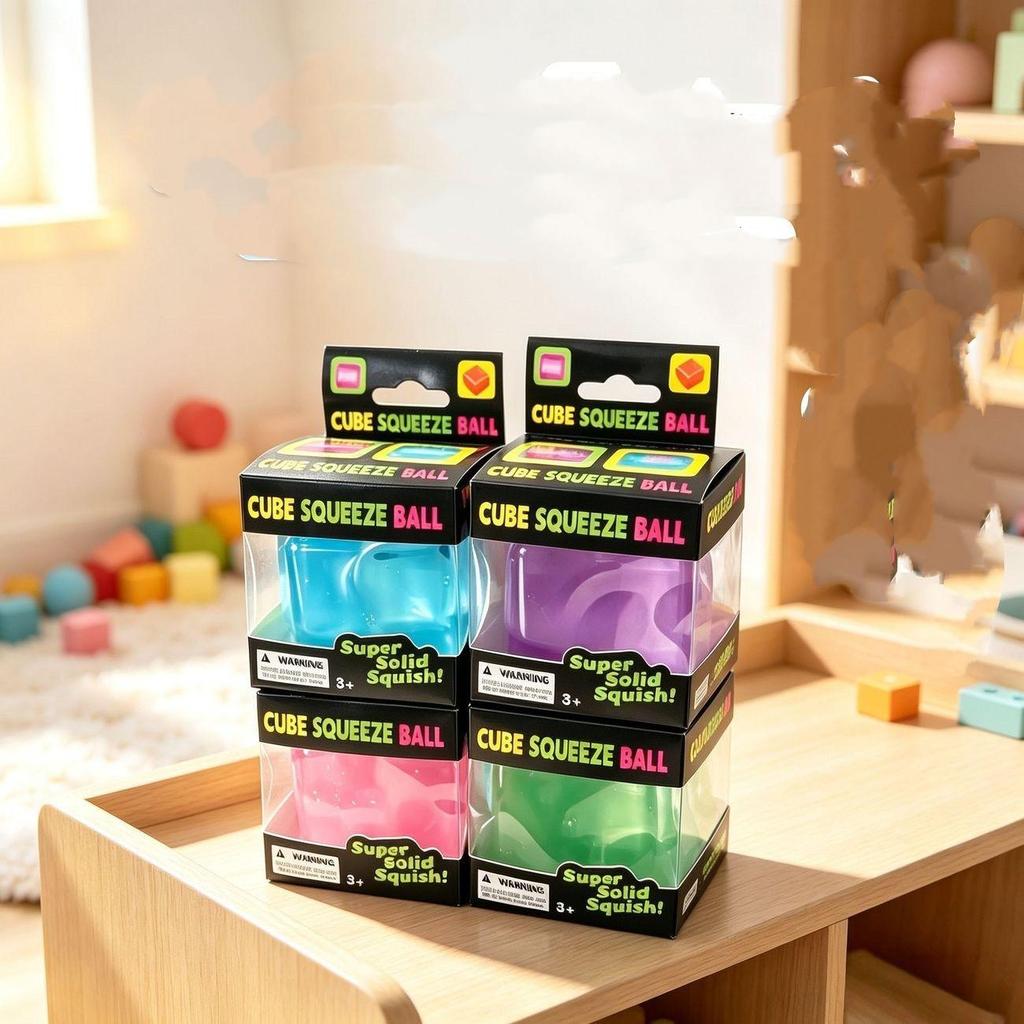 Ice Cube Squishy Toy TPR Jelly Gel Stress Relief