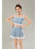 High-end Women's Split Korean Style Fashion Swimsuit - Slimming, Conservative, Tummy Control for Seaside Vacation or Hot Spring