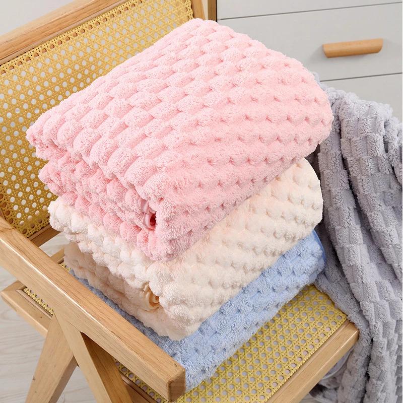Coral Cloud Velvet Towel Thickened Bath Strong Water Absorption Microfiber Quick-drying Skin-friendly Face Wash Towel