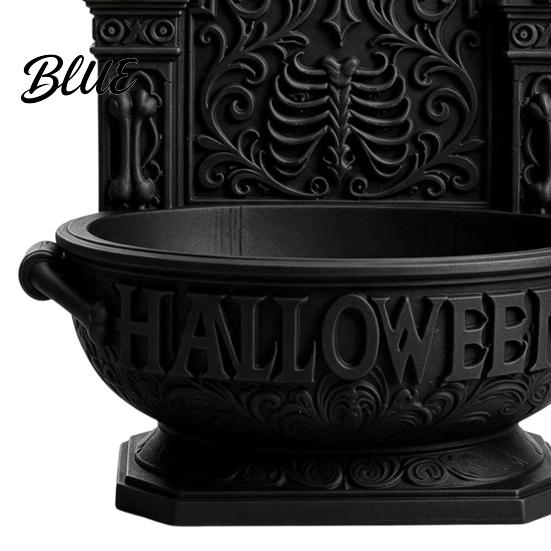 Collectibles for Trendy Toy Fans Halloween Gothic Cathedral Candy Bowl 3D Printed Spooky Dark Storage Unique Festival Supplies Dish Desktop