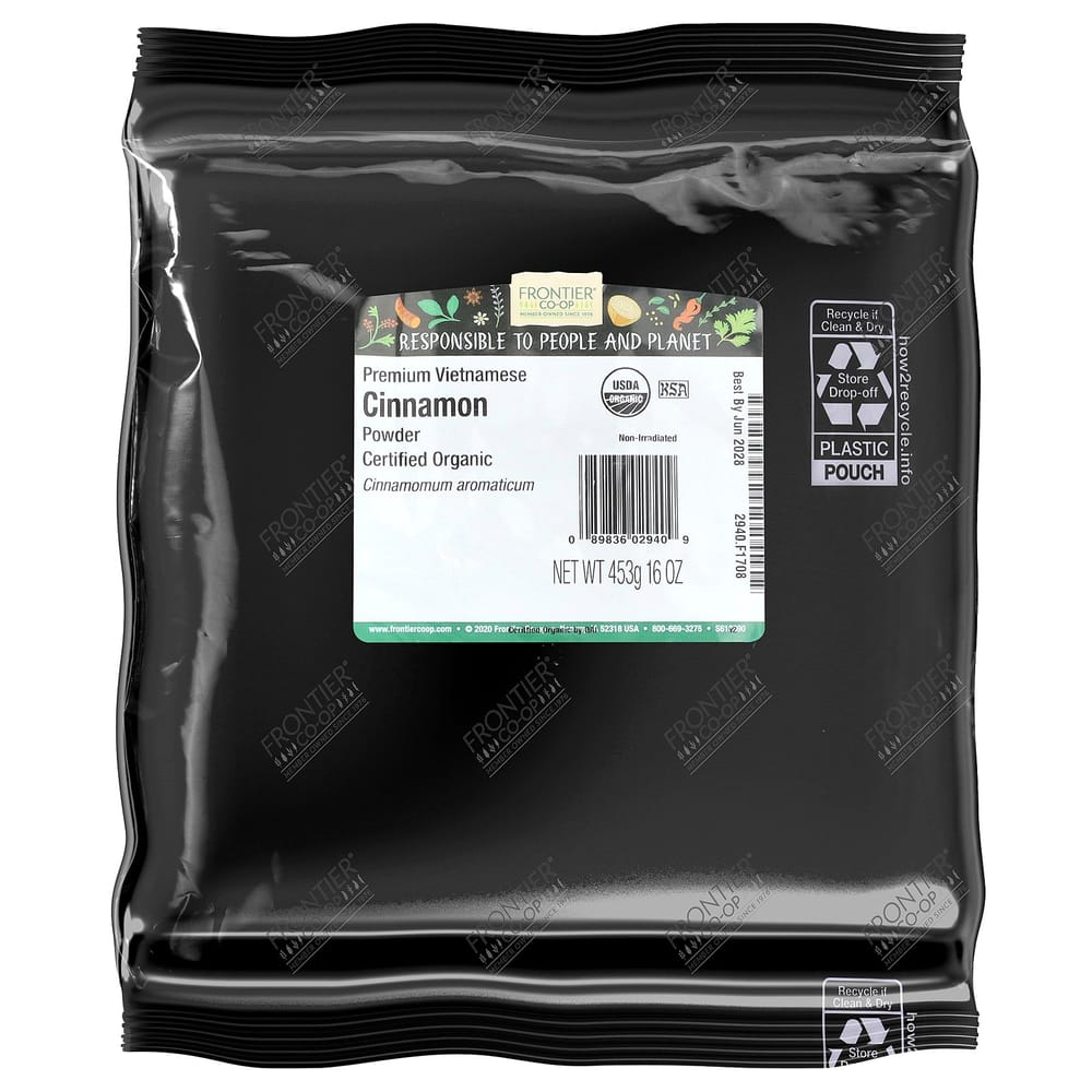 Frontier Natural Products Premium Vietnamese Cinnamon Powder 453g (16oz)