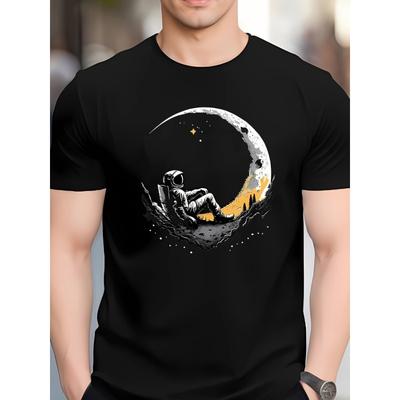 Herren Sommer Kurzarm T-Shirt mit Aufdruck