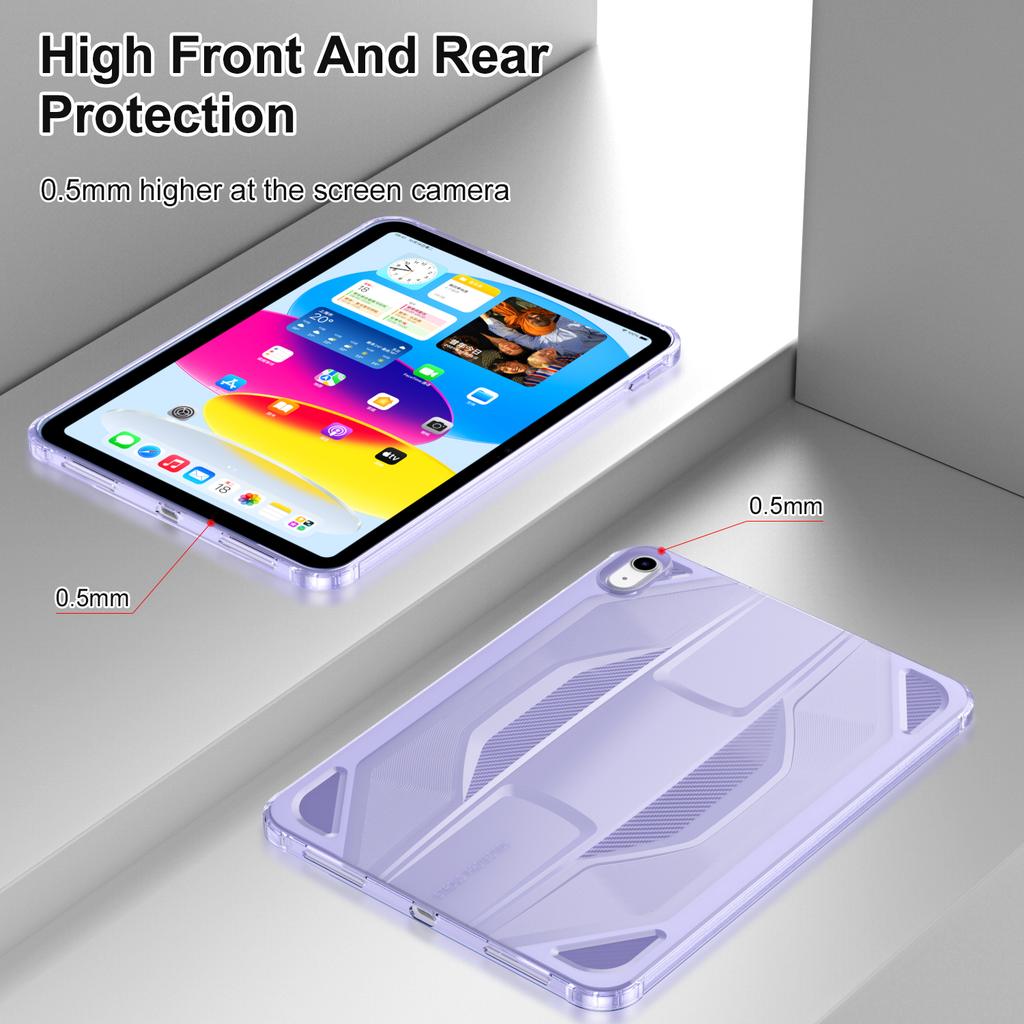 For iPad (2025)/iPad 10.9 (2022) Case Anti Drop Clear TPU Tablet Cover
