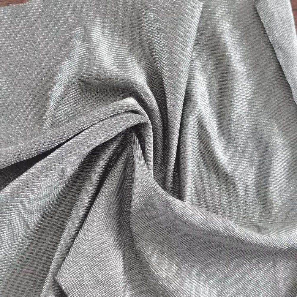 Pure Silver Fiber EMF/EMI/Radiation Protection Fabric for Clothing Lining Skirts & Mattress Use серебряный