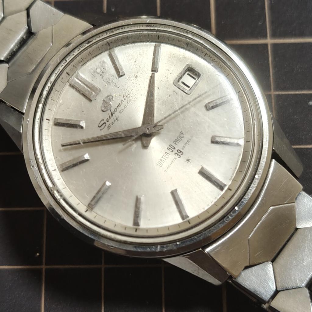 SEIKO Matic Automatic 39 Vintage Antique Watch Code [Working Condition] Self-Dater Watch, Jewels, Men's (Management K26)