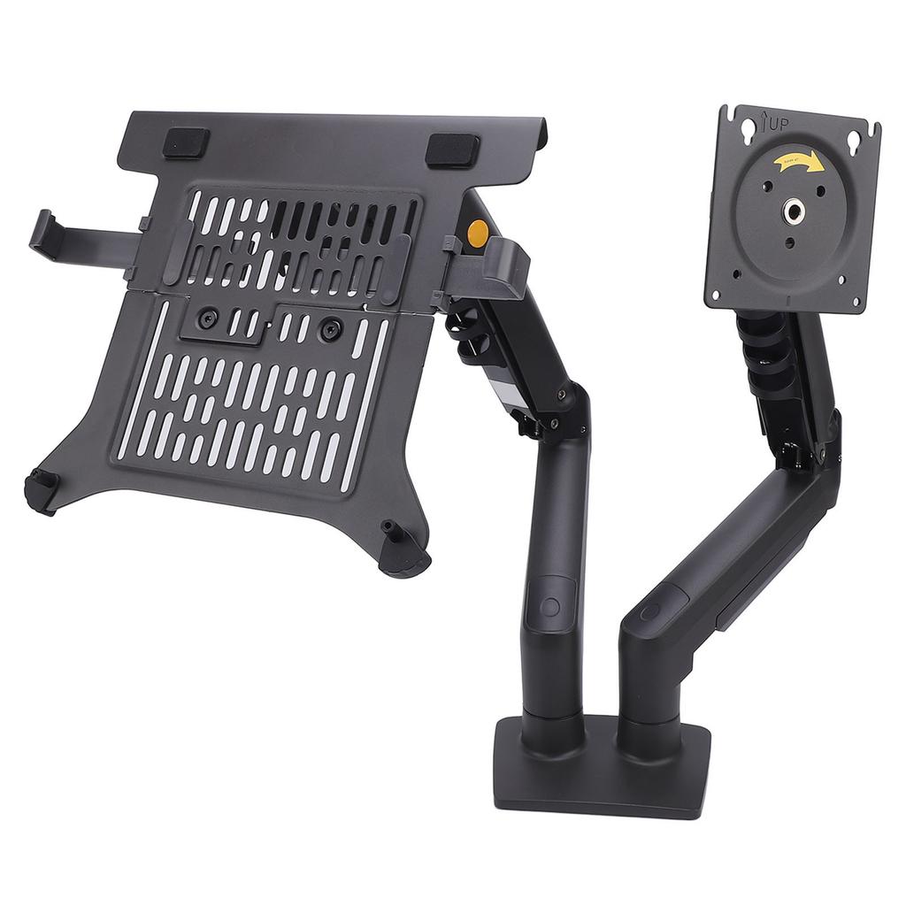 Display and Laptop Mount F160-FP Adjustable 2 in 1 Combo Mount for 17-30in Display 10-17in Laptop
